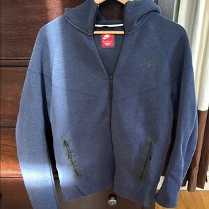 Nike Blue Zip-Up Hoodie